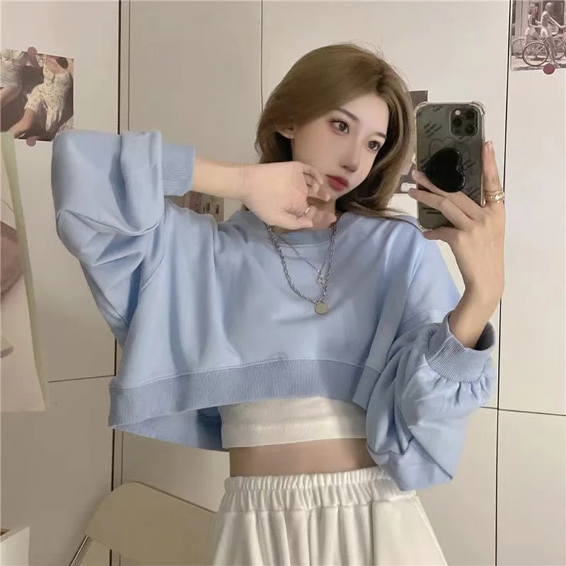 Women Spring Thin Hoodies Korean Loose Bat Sleeve Top Fashion Popular Crop Top Streetwear Pullover Y2k Tops Sweatshirt 2023 New
Women Spring Thin Hoodies Korean Loose Bat Sleeve Top Fashion Popular Crop Top Streetwear Pullover Y2k Tops Sweatshirt 2023 New