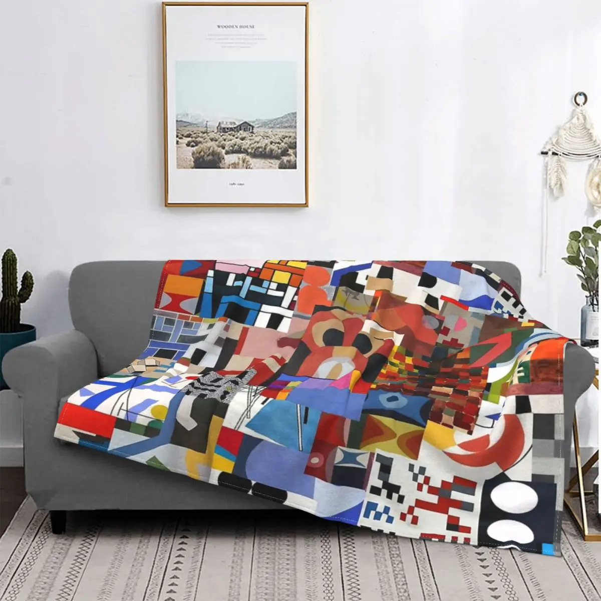 

Sophie Taeuber-Arp Blanket Bedspread On The Bed Plush Anime Blanket With Picture Decorative Sofa Blankets