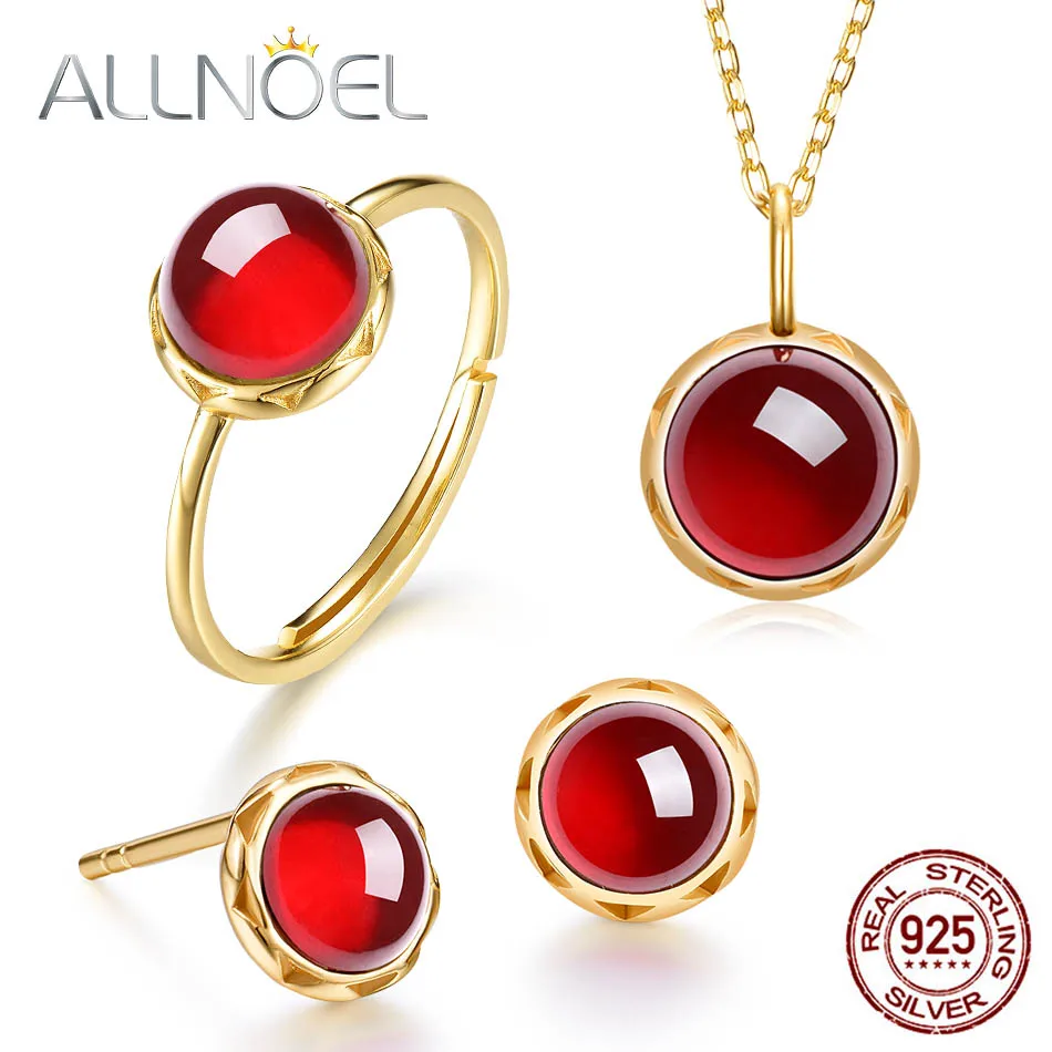 ALLNOEL 925 Sterling Silver Jewelry Set For Women Natural Moissanite Garnet Diamond Ring Necklace Earrings Wedding Fine Jewelry
ALLNOEL 925 Sterling Silver Jewelry Set For Women Natural Moissanite Garnet Diamond Ring Necklace Earrings Wedding Fine Jewelry
