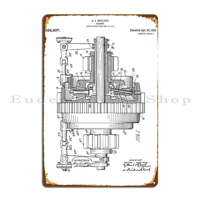 Gearing Patent 1912 Metal Plaque Plates Wall Decor Cave Print Poster Tin Sign Poster
Gearing Patent 1912 Metal Plaque Plates Wall Decor Cave Print Poster Tin Sign Poster