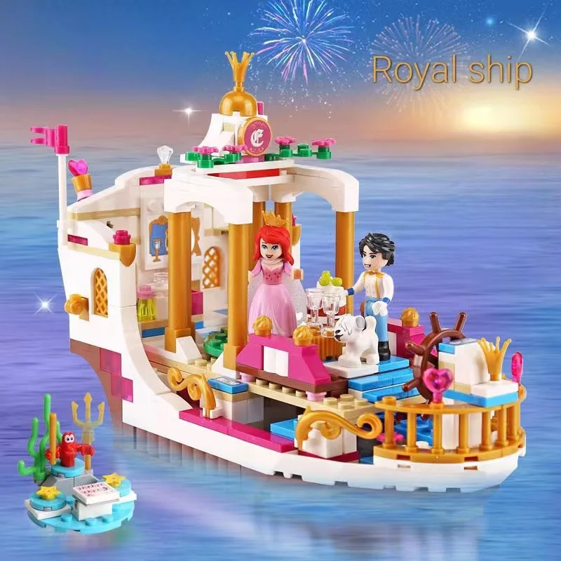 Конструктор игровой, совместимый с игрушками Lego для девочек, маленькая Русалочка, принц, Эрик, Королевский корабль Ариэль, подводный мир
Конструктор игровой, совместимый с игрушками Lego для девочек, маленькая Русалочка, принц, Эрик, Королевский корабль Ариэль, подводный мир