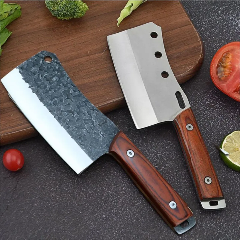 Camping Knife Forged Stainless Steel Meat Cleaver Bone Chopping Kitchen Chef Knife Fishing Hunting Survival Knife With Sheath
Camping Knife Forged Stainless Steel Meat Cleaver Bone Chopping Kitchen Chef Knife Fishing Hunting Survival Knife With Sheath