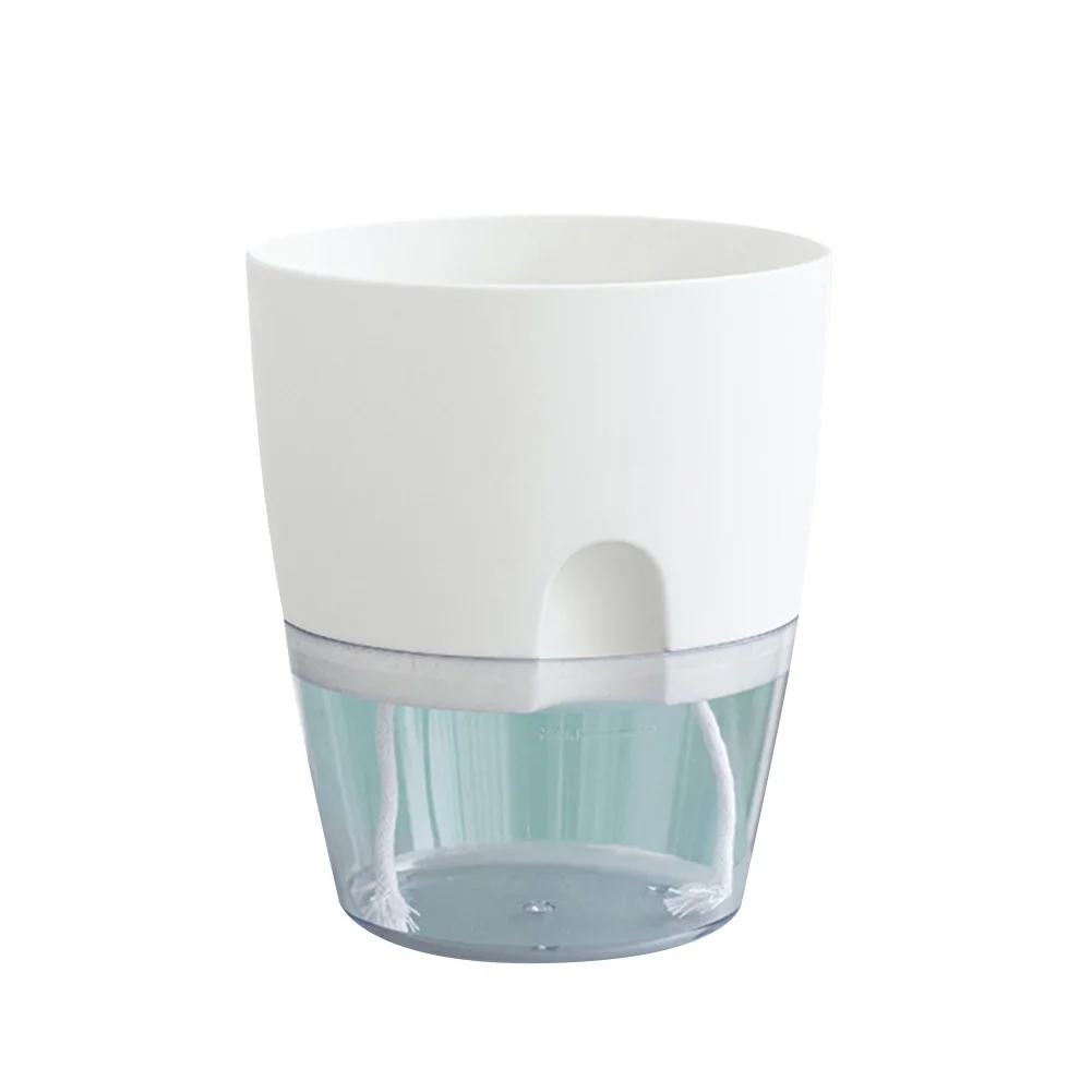 Transparent Double Layer Plastic Flower Pot Self Watering Flowerpot Cotton Rope Watering Small Plant Pot With Injection Port
Transparent Double Layer Plastic Flower Pot Self Watering Flowerpot Cotton Rope Watering Small Plant Pot With Injection Port