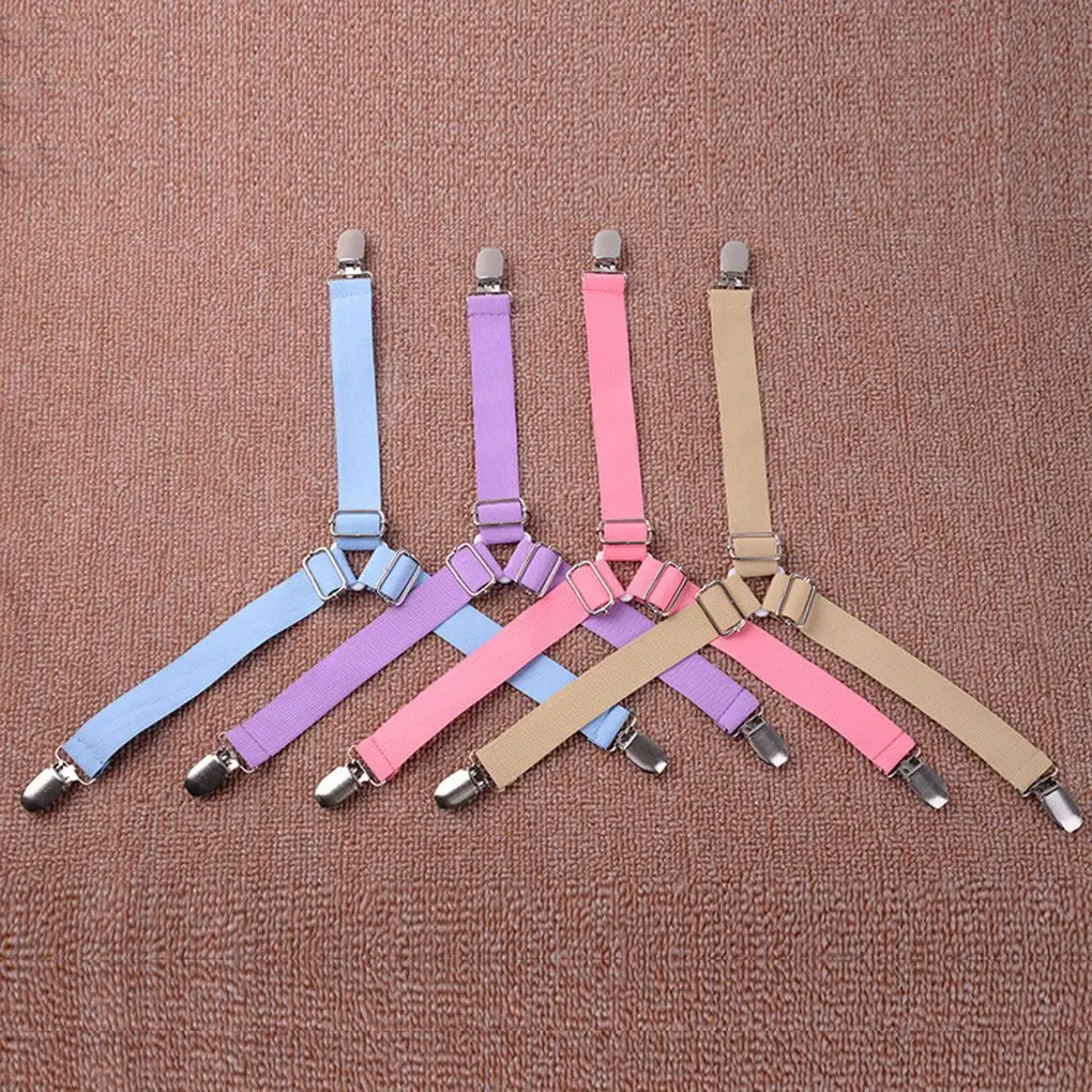 Hot 4pcs/set Elastic Bed Sheet Clips Suspenders Straps Adjustable Heavy Duty Grippers For Home 3-Way Bed Bed Sheet Clips
Hot 4pcs/set Elastic Bed Sheet Clips Suspenders Straps Adjustable Heavy Duty Grippers For Home 3-Way Bed Bed Sheet Clips
