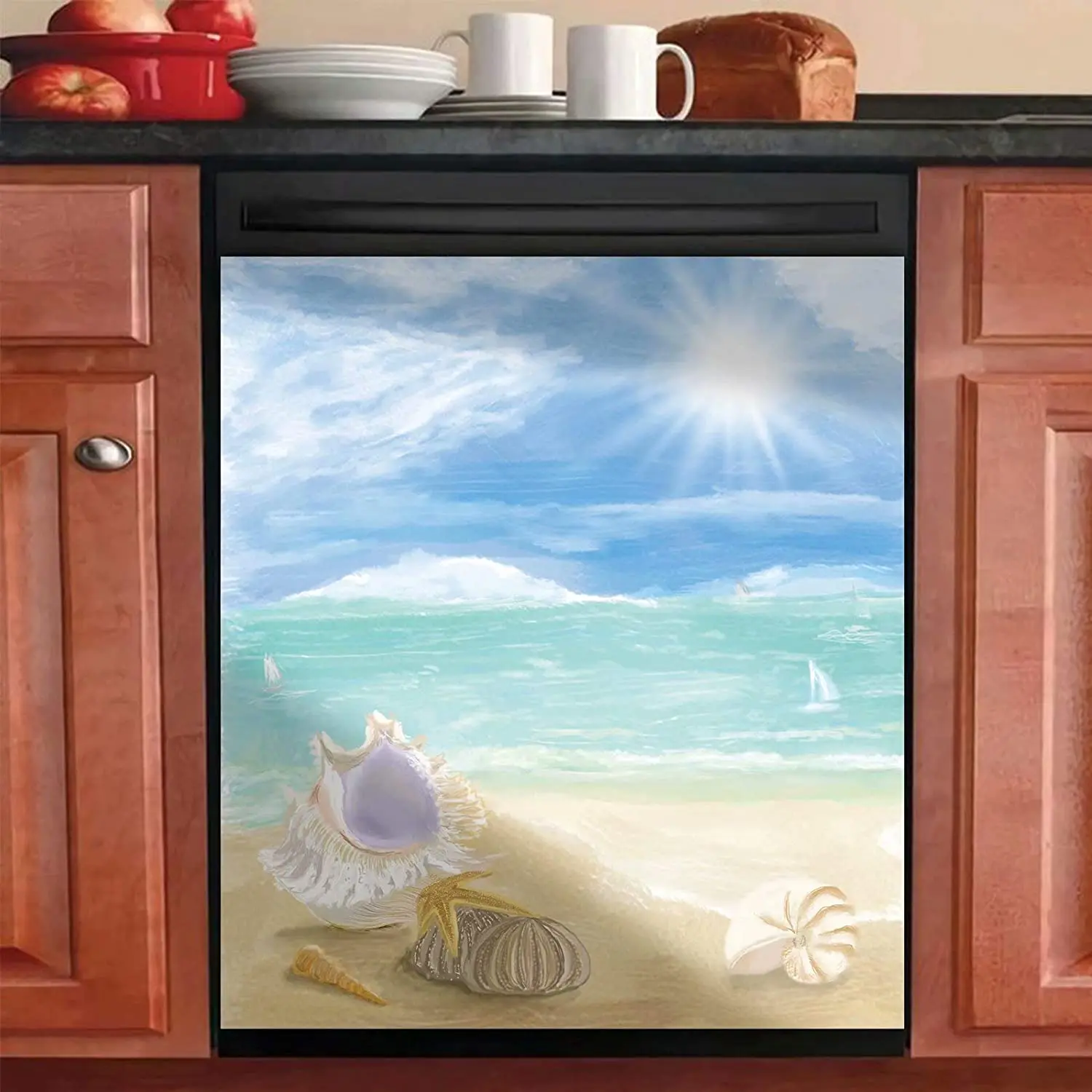 Seaside Vacation Magnetic Dishwasher Sticker,Reusable Dishwasher Door Covers Decorative Kitchen for Washers Fridge Panel Decal C
Seaside Vacation Magnetic Dishwasher Sticker,Reusable Dishwasher Door Covers Decorative Kitchen for Washers Fridge Panel Decal C
