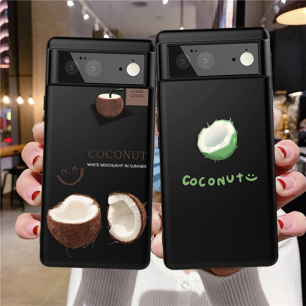 Cartoon Coconut Fruit Phone Case For Google Pixel 7a 7Pro 7 6a 6 6Pro 5 5a 4a 5G 4XL 4 3XL 3 3a 3aXL Luxury Black Soft TPU Cover
Cartoon Coconut Fruit Phone Case For Google Pixel 7a 7Pro 7 6a 6 6Pro 5 5a 4a 5G 4XL 4 3XL 3 3a 3aXL Luxury Black Soft TPU Cover