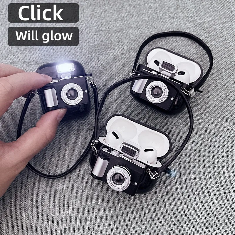 Case for airpods pro 2 5 Generation cover Earphone Accessories Click personality camera air pod shell Lighting fund airpod case
Case for airpods pro 2 5 Generation cover Earphone Accessories Click personality camera air pod shell Lighting fund airpod case