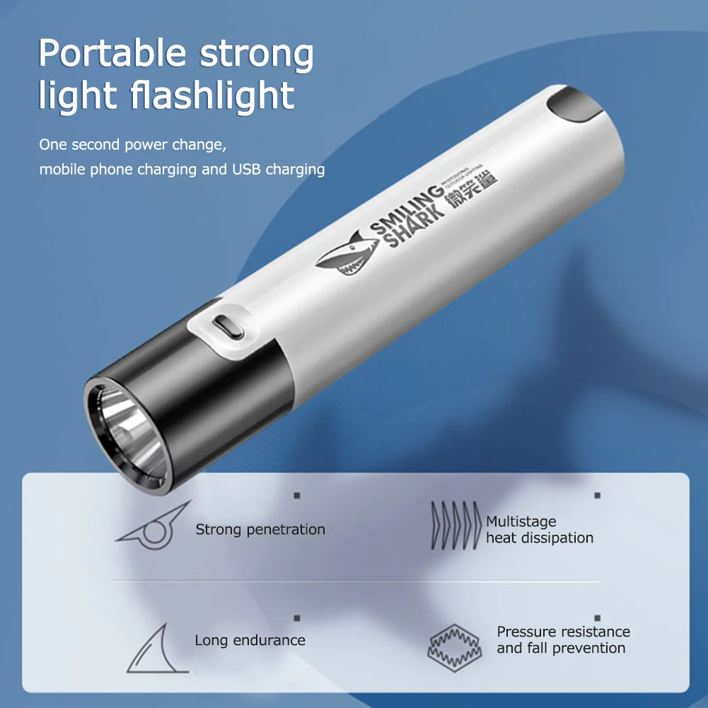 Powerful Mini Flashlight USB Rechargeable Power Bank Portable LED Torch Handheld Lantern Camping Light Emergency Outdoor Tool
Powerful Mini Flashlight USB Rechargeable Power Bank Portable LED Torch Handheld Lantern Camping Light Emergency Outdoor Tool