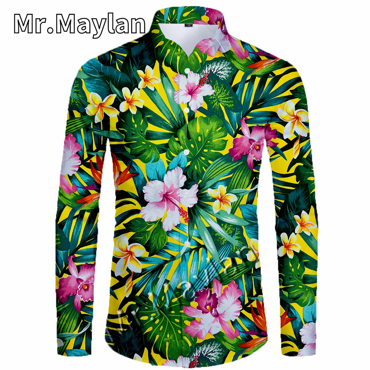 

Luxury Floral 3D Hawaii Shirt Hawaiian Shirt Men Spring Long Sleeve Shirt Men Shirts 2022 Oversized 5XL Camisas Masculinas-166