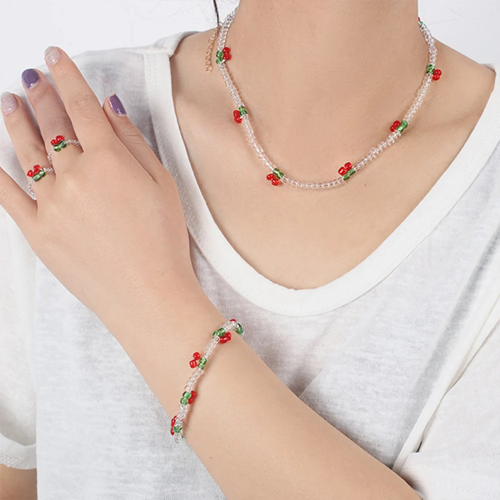 New Design Sweet Vintage Fruit Ring Cherry Bracelet For Women Korean Cute Red Cherry Pendant Bracelet Aesthetic Jewelry 2023
New Design Sweet Vintage Fruit Ring Cherry Bracelet For Women Korean Cute Red Cherry Pendant Bracelet Aesthetic Jewelry 2023