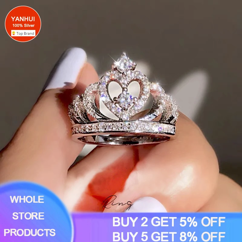 With Certificate Fashion Crown Shape Rhinestone Crystal Rings For Women Wedding Bridal Party Jewelry Engagement Band Wholesale
With Certificate Fashion Crown Shape Rhinestone Crystal Rings For Women Wedding Bridal Party Jewelry Engagement Band Wholesale