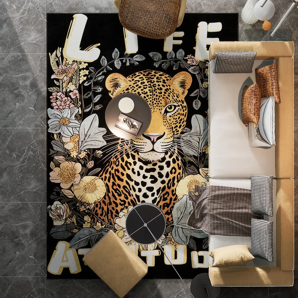 Wild Animals Leopard Tiger Lion Black Cat Elephant Modern Carpet Living Room Bedroom Anti-slip Floor Mat Birthday Gift Rug
Wild Animals Leopard Tiger Lion Black Cat Elephant Modern Carpet Living Room Bedroom Anti-slip Floor Mat Birthday Gift Rug