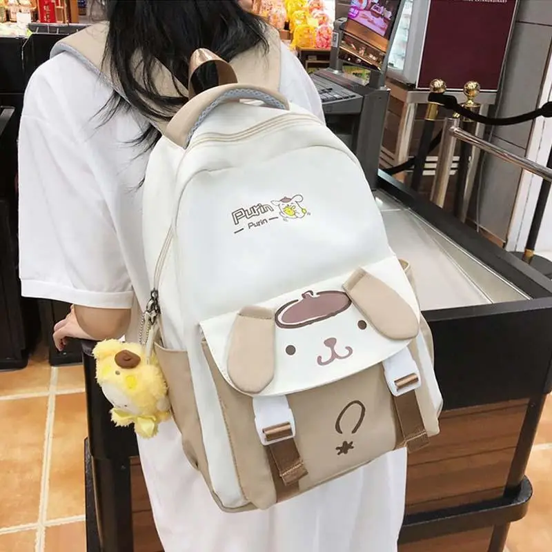 

New Sanrios Schoolbag Cinnamoroll My Melody Cartoon Anime Large-Capacity Junior High School Student Campus Cute Girl Backpack
