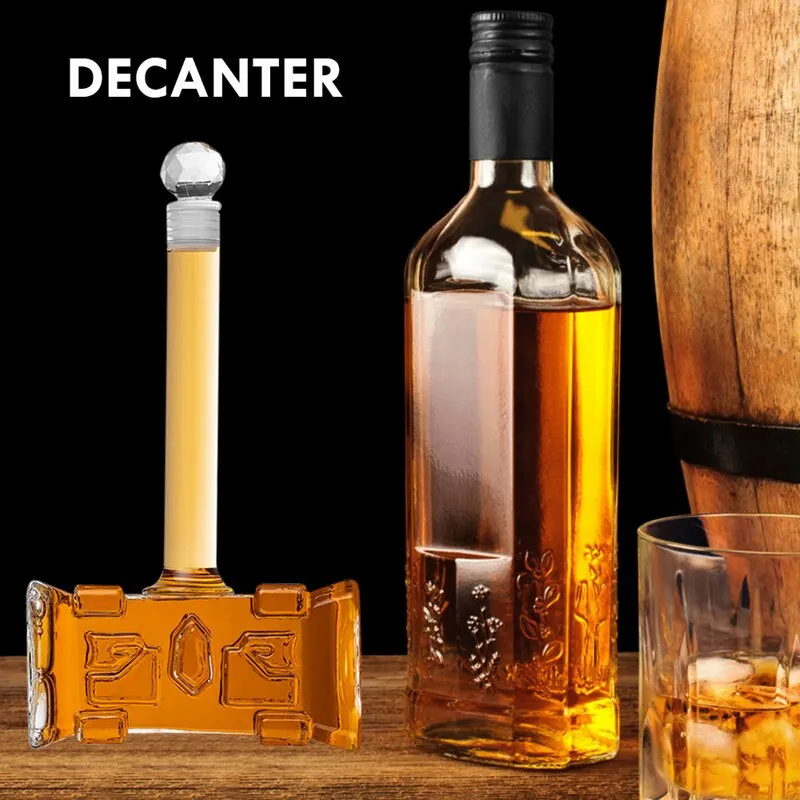 400ml Hammer Shaped Red Wine Pourer Aerator Bar Accessories Champagne Brandy Vodka Glasses Decanter Bottle for Pub Family
400ml Hammer Shaped Red Wine Pourer Aerator Bar Accessories Champagne Brandy Vodka Glasses Decanter Bottle for Pub Family