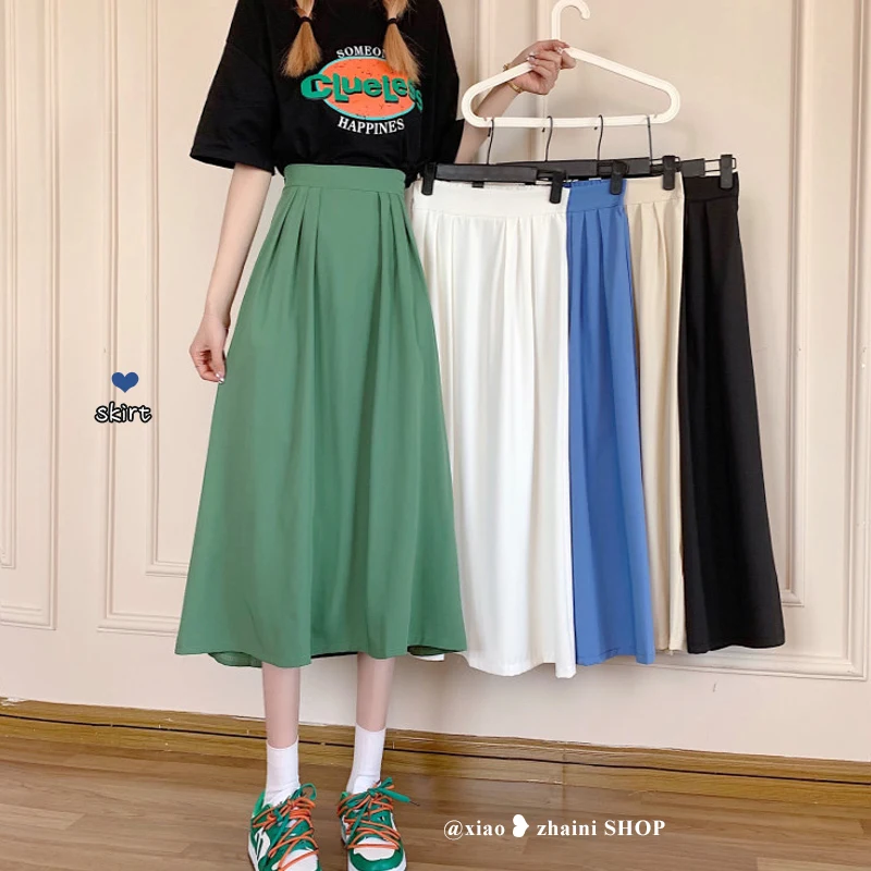 Solid Color Skirt 2022 New Summer High Waist Thin Commuter All-match Large Size Pleated A-line Skirt Midi Skirt
Solid Color Skirt 2022 New Summer High Waist Thin Commuter All-match Large Size Pleated A-line Skirt Midi Skirt