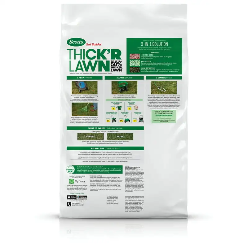 "Premium Quality 40 lb Bag of THICK'R Bermudagrass Builder for Highest Quality Lawns - Market's Best!"
"Premium Quality 40 lb Bag of THICK'R Bermudagrass Builder for Highest Quality Lawns - Market's Best!"