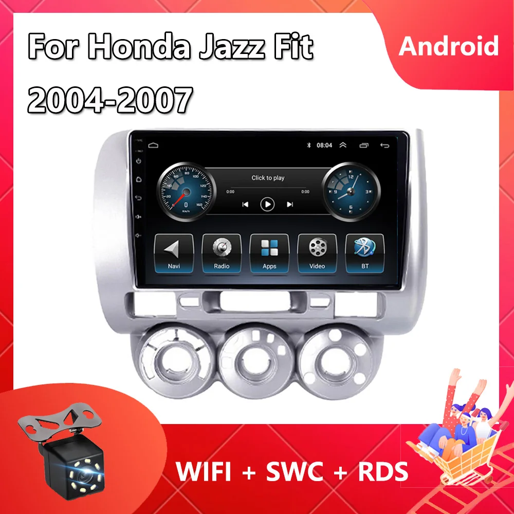 

2 Din Car Radio For Honda Jazz Fit 2004-2007 Android 11 Navigation GPS Multimedia Video Player 8-Core ROM RAM BT Bluetooth FM AM
