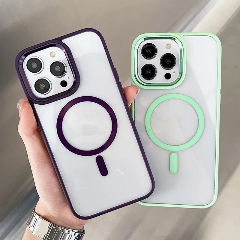 Luxury Magsafe Magnetic Wireless Charger Case For iPhone 14 13 12 Pro Max Plus Transparent Shockproof Metal Frame Back Cover
Luxury Magsafe Magnetic Wireless Charger Case For iPhone 14 13 12 Pro Max Plus Transparent Shockproof Metal Frame Back Cover