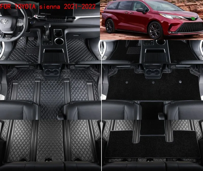 Floor Mat For TOYOTA SIENNA 2012 2013 2014 2015 2016 2017 2018 2019 2020 2021 2022 High Quality Foot Carpets Step Mat
Floor Mat For TOYOTA SIENNA 2012 2013 2014 2015 2016 2017 2018 2019 2020 2021 2022 High Quality Foot Carpets Step Mat