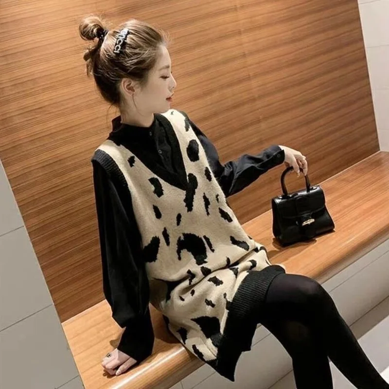 2022 New Spring Autumn Women Knitted Pullovers Sweater Female Plus Size Long Sweater Dress Ladies Vintage Vests Tops 2XL X110
2022 New Spring Autumn Women Knitted Pullovers Sweater Female Plus Size Long Sweater Dress Ladies Vintage Vests Tops 2XL X110