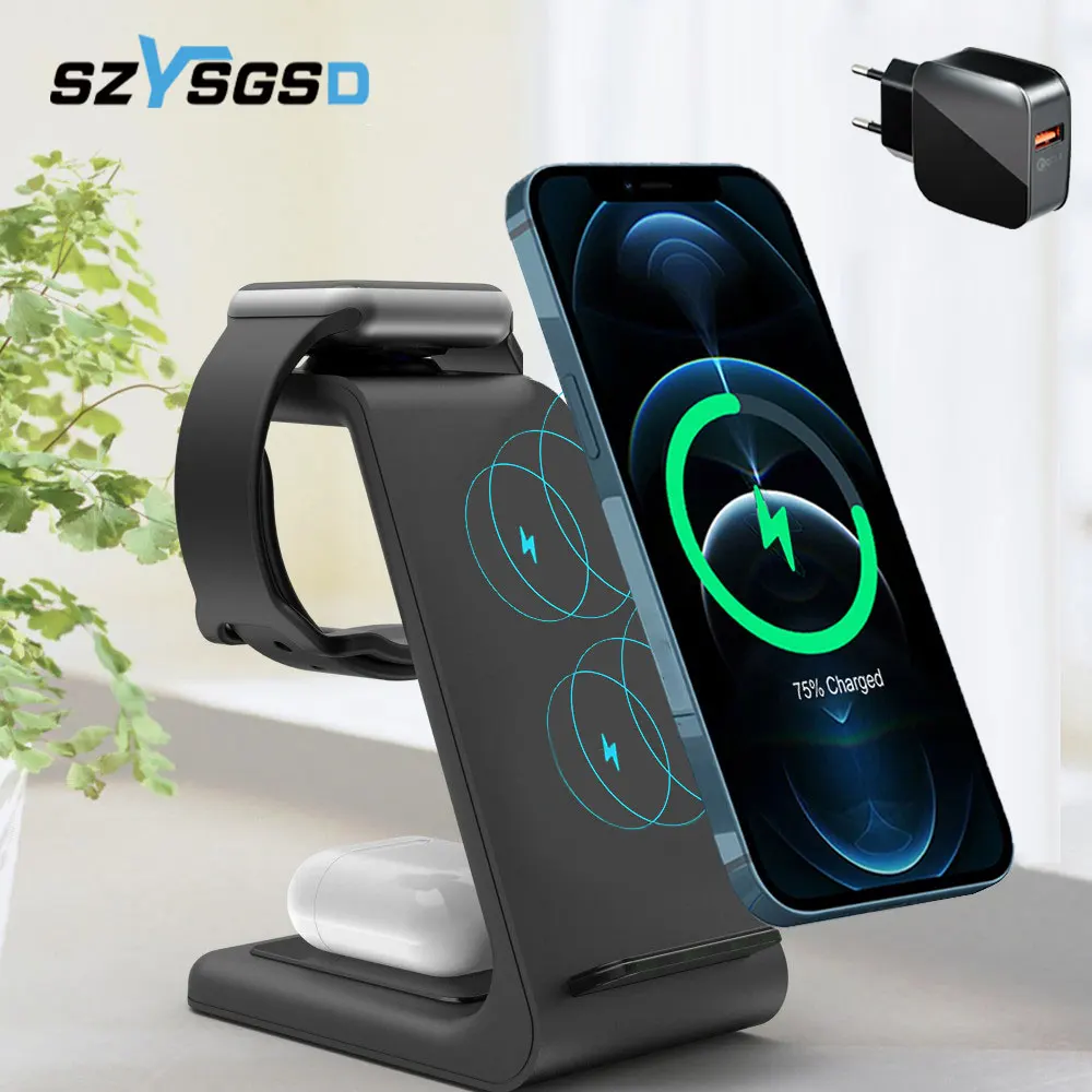 Qi 3 in 1 Wireless Charging Station For iPhone 13 12 11 Pro Max AirPods Pro iWatch 5 4 Wireless Charge For SamsungS10/Buds 020
Qi 3 in 1 Wireless Charging Station For iPhone 13 12 11 Pro Max AirPods Pro iWatch 5 4 Wireless Charge For SamsungS10/Buds 020