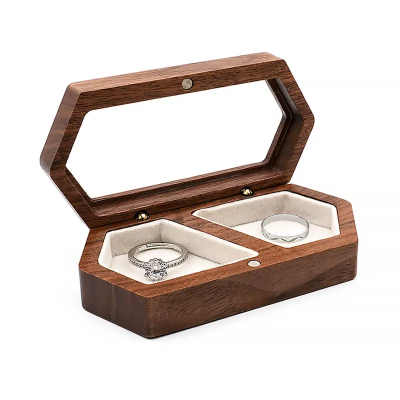 Walnut Wood Jewelry Box Large Capacity Necklace Earring Ring Storage Window Packaging Boxes Wedding Gifts Jewelry Display
Walnut Wood Jewelry Box Large Capacity Necklace Earring Ring Storage Window Packaging Boxes Wedding Gifts Jewelry Display