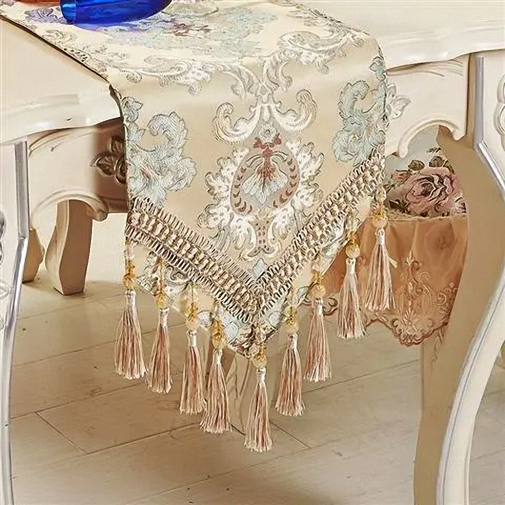 Modern Artistic Jacquard Table Runner Table Cover for Wedding Hotel Dinner Party High-end Luxury Chenille Tablecloth Table Flag
Modern Artistic Jacquard Table Runner Table Cover for Wedding Hotel Dinner Party High-end Luxury Chenille Tablecloth Table Flag