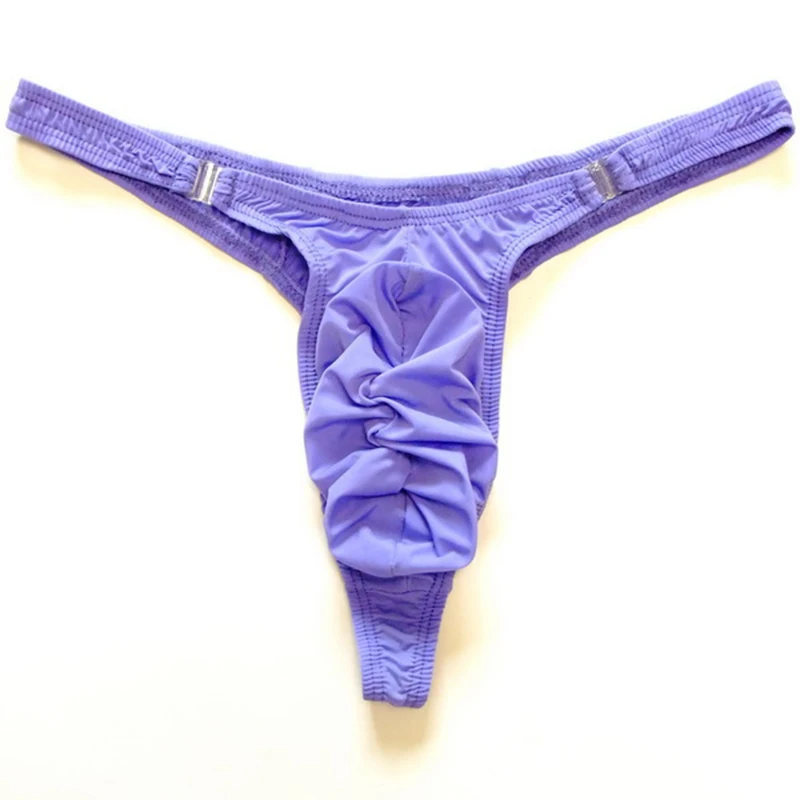 Pleated Bag Pouch Panties Men's Sexy T-Back Thong Underwear Thin Micro Tanga Elastic Simple String Gay Men Underwear Lingerie A5
Pleated Bag Pouch Panties Men's Sexy T-Back Thong Underwear Thin Micro Tanga Elastic Simple String Gay Men Underwear Lingerie A5