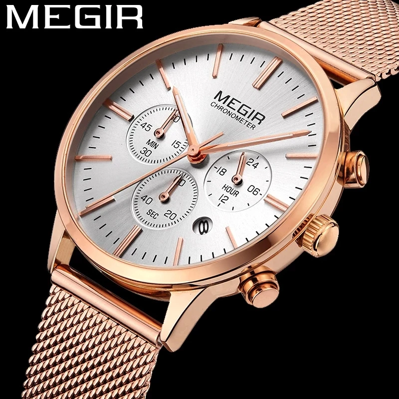 MEGIR Women Watch Waterproof Top Brand Luxury Chronograph Ladies Wristwatch Stainless Steel Classic Bracelet Female Clock 2011
MEGIR Women Watch Waterproof Top Brand Luxury Chronograph Ladies Wristwatch Stainless Steel Classic Bracelet Female Clock 2011