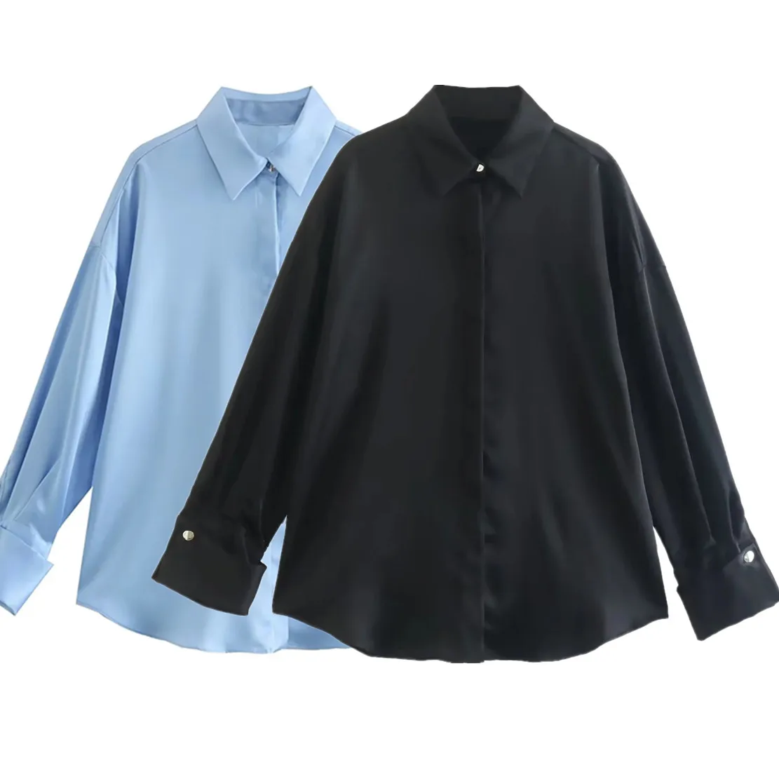 Maxdutti England Style Fashion Silk Satin Long Sleeve Casual Shirts Women Autumn Blouse Tops
Maxdutti England Style Fashion Silk Satin Long Sleeve Casual Shirts Women Autumn Blouse Tops