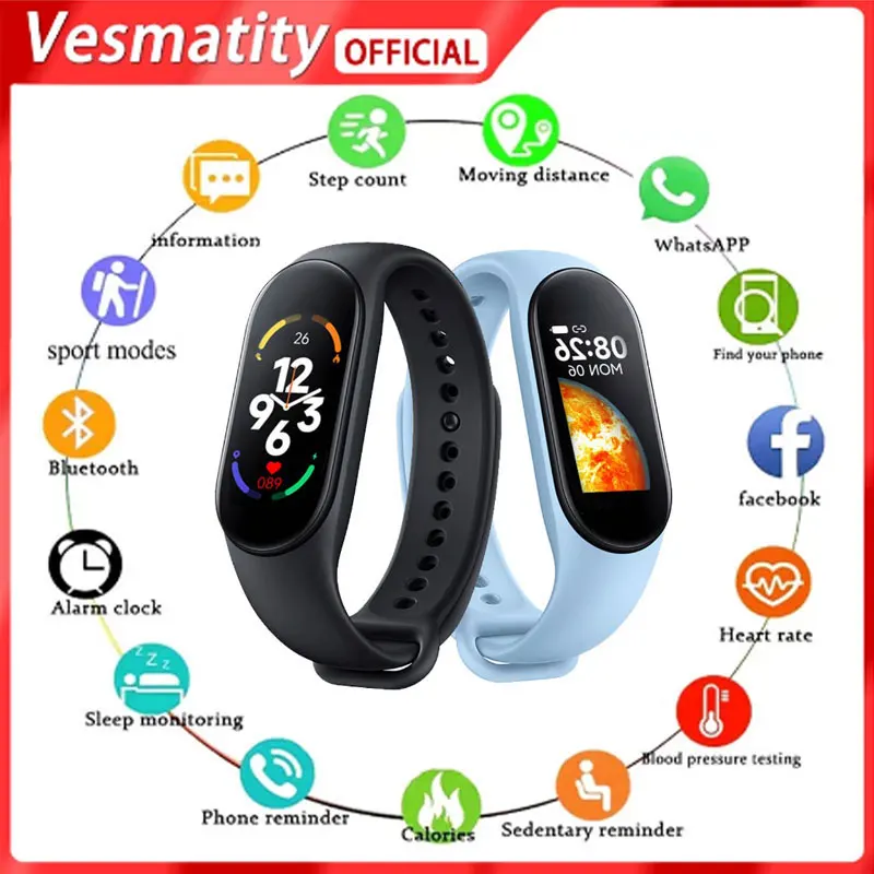 Умные часы M7 для мужчин и женщин, динамический экран дисплея, спортивный трекер на весь день, напоминание о звонках и сообщениях, водонепрон...
Умные часы M7 для мужчин и женщин, динамический экран дисплея, спортивный трекер на весь день, напоминание о звонках и сообщениях, водонепрон...