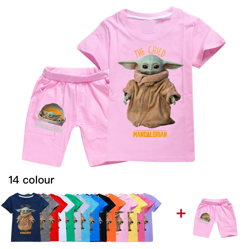 Summer 3D Mandalorian Baby Yoda Cartoon T-Shirt Boys Girls Outfit Top + Shorts 2 Piece Kids Girls Fashion Outfits 2-16 Years Old
Summer 3D Mandalorian Baby Yoda Cartoon T-Shirt Boys Girls Outfit Top + Shorts 2 Piece Kids Girls Fashion Outfits 2-16 Years Old