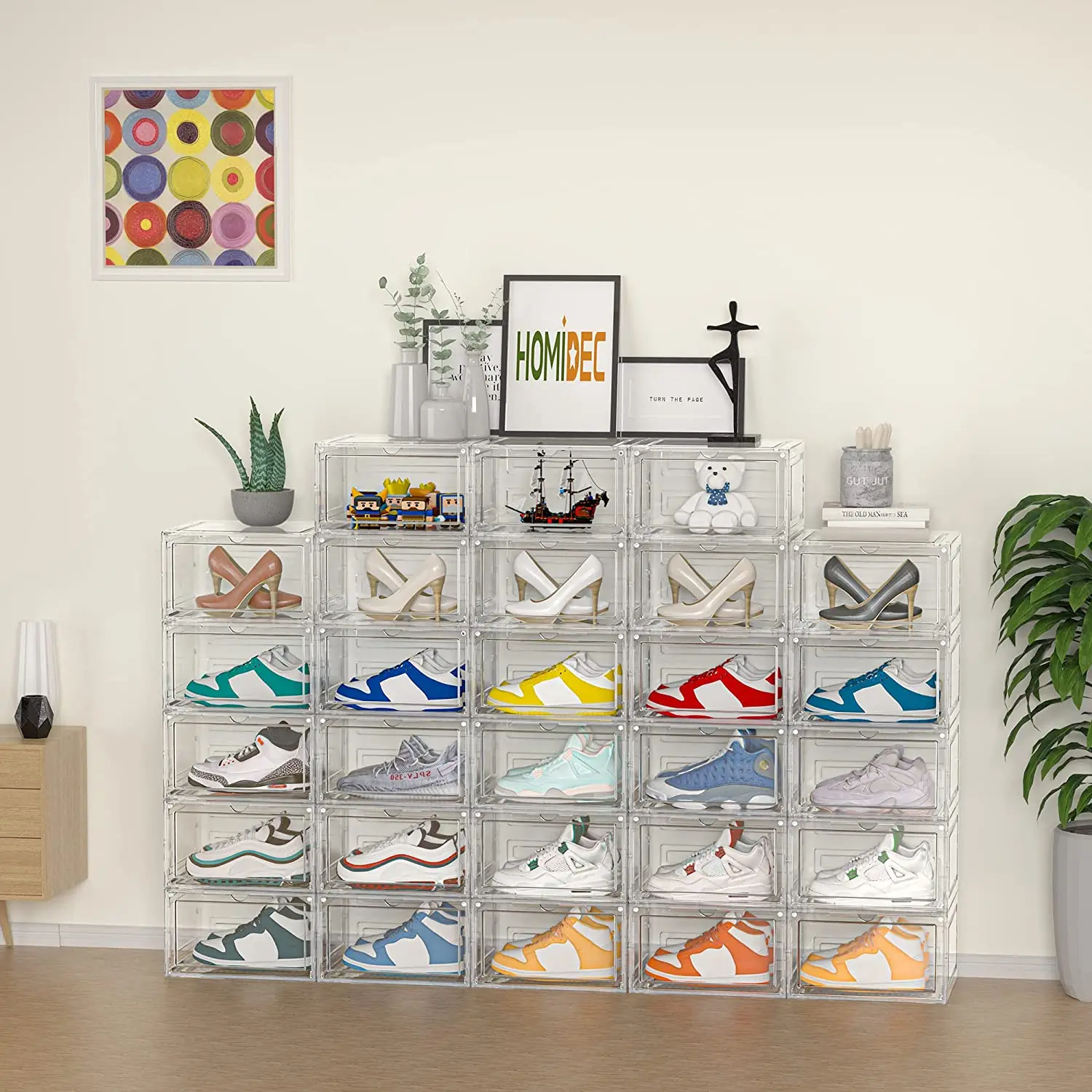 Органайзер для обуви, 6 упаковок, жесткая пластиковая коробка для обуви, прозрачная пластиковая коробка для демонстрации кроссовок, подходи... 
Органайзер для обуви, 6 упаковок, жесткая пластиковая коробка для обуви, прозрачная пластиковая коробка для демонстрации кроссовок, подходи...