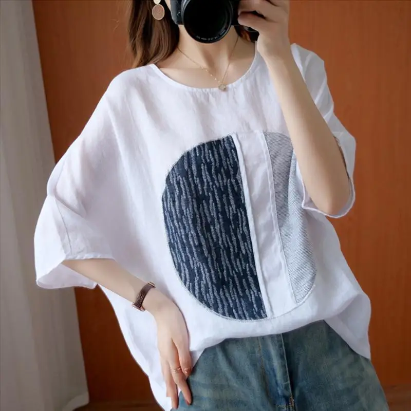 Loose Foreign Style Covering Belly Women's Wear 2022 New Fashion Aging Loose Short Sleeve T-shirt Top Summer
Loose Foreign Style Covering Belly Women's Wear 2022 New Fashion Aging Loose Short Sleeve T-shirt Top Summer