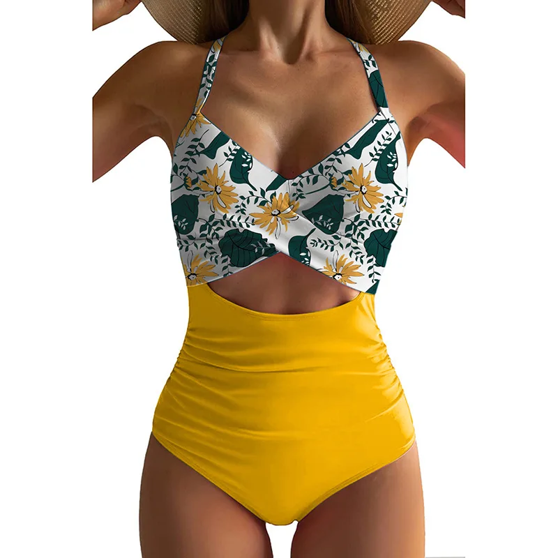 Цельный купальник, женский купальник, Однотонный женский купальник с рюшами и высокой талией, женская пляжная одежда, монокини, купальник 2023
Цельный купальник, женский купальник, Однотонный женский купальник с рюшами и высокой талией, женская пляжная одежда, монокини, купальник 2023