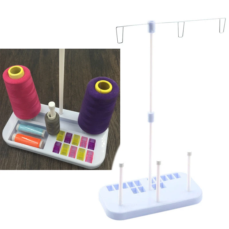 

1 PC Embroidery Thread Holder Stand Rack 3 Spool Holders Support Sew Quilting For Home Sewing Machine Sewing Tools Accessories