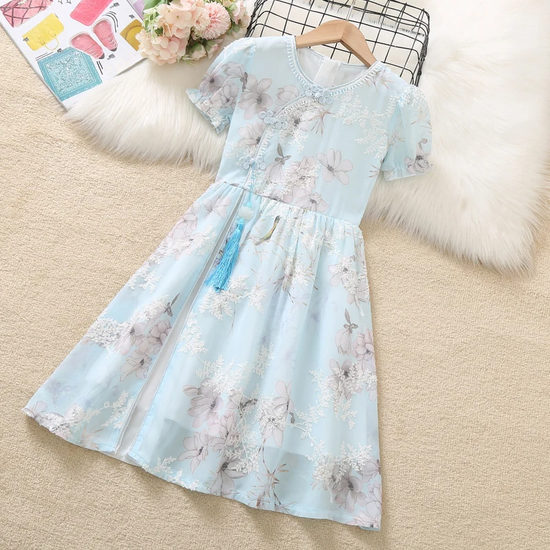 Cute Children Dresses For Girls Costumes Summer Chiffon Dress Short Sleeve Floral Print Baby Kids Vestidos 6 8 9 10 12 13 Years
Cute Children Dresses For Girls Costumes Summer Chiffon Dress Short Sleeve Floral Print Baby Kids Vestidos 6 8 9 10 12 13 Years
