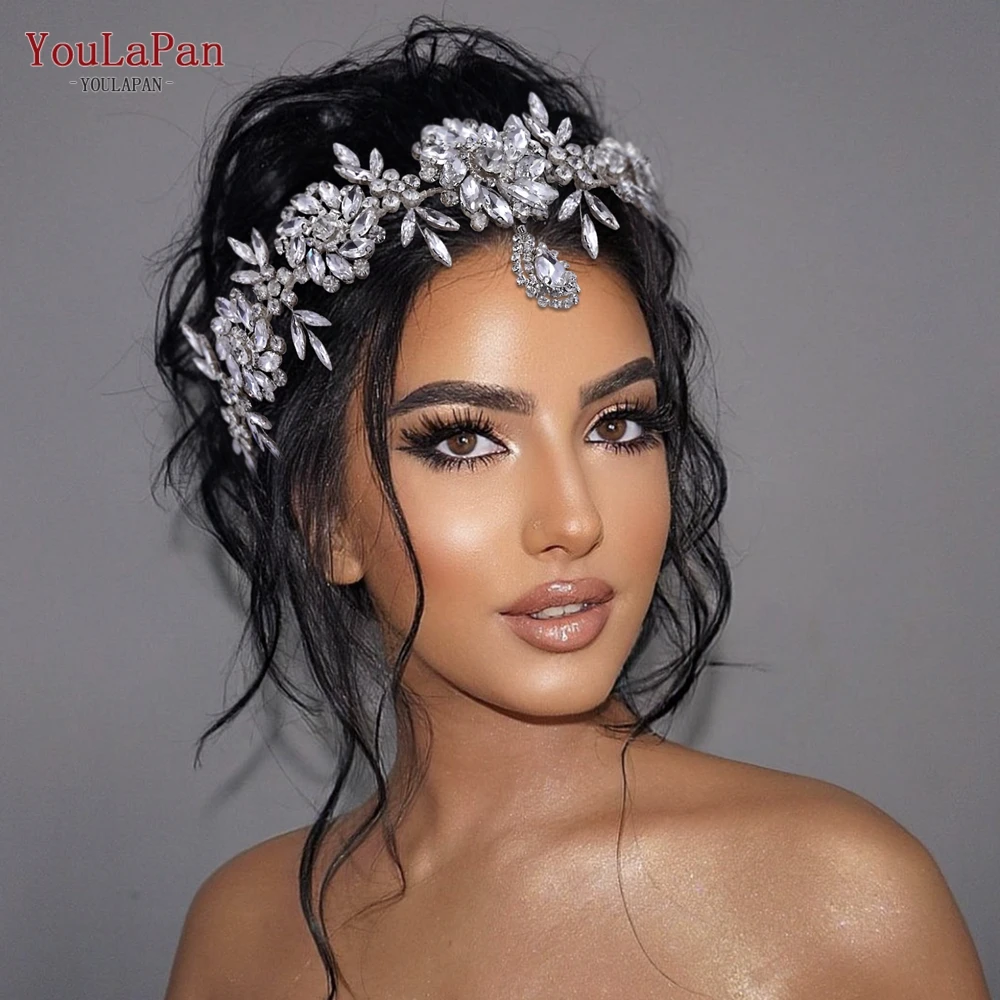 YouLaPan HP440 Indian Wedding Bridal Headband Forehead Rhinestone Bride Headpiece for Girls Head Decoration Women Headdresses
YouLaPan HP440 Indian Wedding Bridal Headband Forehead Rhinestone Bride Headpiece for Girls Head Decoration Women Headdresses