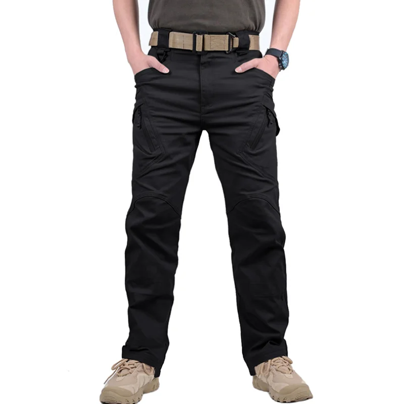 

City Tactical Pants Mens Multi Pockets Cargo Pants Military Combat Cotton Pant SWAT Army Casual Trousers Hike Pants