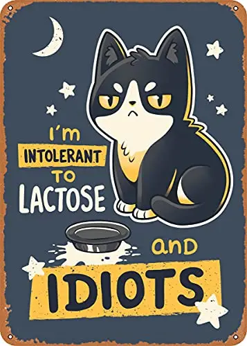 Lactose Intolerant Kitten Vintage Look Metal Sign Patent Art Prints Retro Gift 8x12 Inch
Lactose Intolerant Kitten Vintage Look Metal Sign Patent Art Prints Retro Gift 8x12 Inch