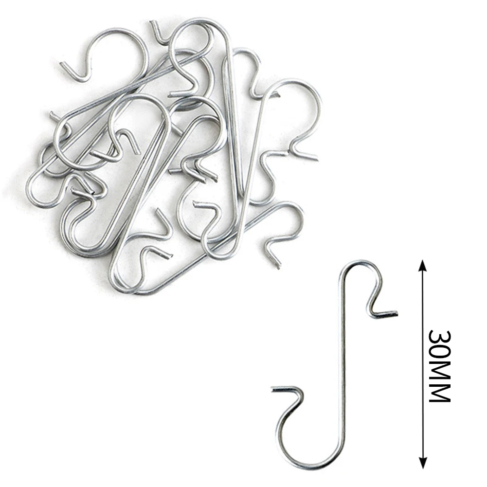 S-Shape Hanger Christmas Hook 100pcs Christmas Day Christmas Stocking Christmas Tree Hook S Hook Holiday Ornaments
S-Shape Hanger Christmas Hook 100pcs Christmas Day Christmas Stocking Christmas Tree Hook S Hook Holiday Ornaments