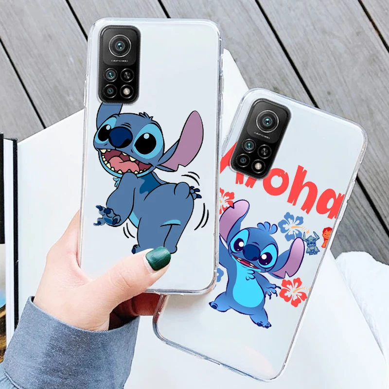 

Disney Lilo & Stitch Cute Transparent Cover Phone Case For Xiaomi Redmi K50 K40 Gaming 10 10C 9AT 9A 9C 9T 8 7A 6A 5 5G Armour