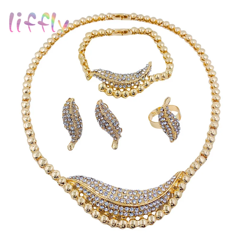 Dubai Fashion Jewelry Sets Earrings for Womens Bracelet Round Necklace Charm Bridal Wedding Gift Crystal Ring
Dubai Fashion Jewelry Sets Earrings for Womens Bracelet Round Necklace Charm Bridal Wedding Gift Crystal Ring