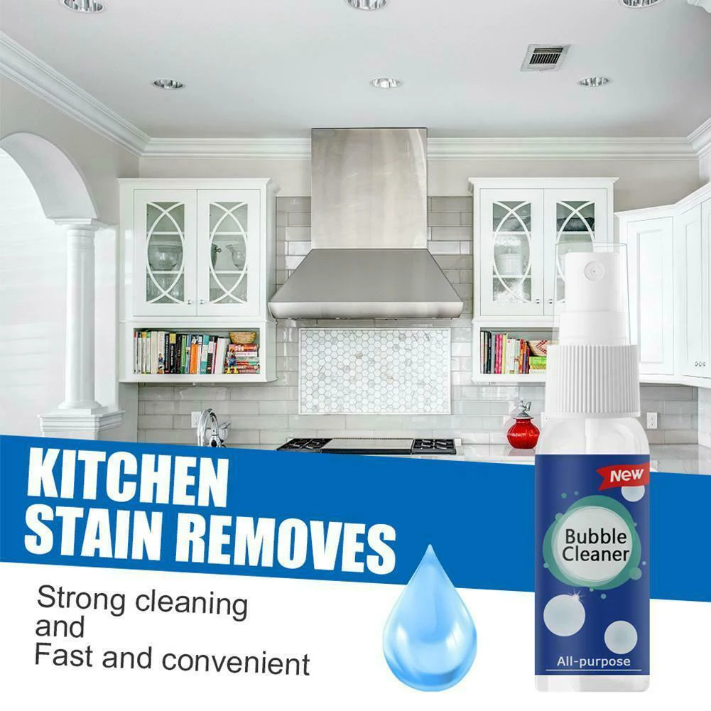 30ml All-Purpose Cleaning Bubble Cleaner Spray Foam Kitchen Grease Dirt Rust Removal Anti-damage Coating To Prevent Fading
30ml All-Purpose Cleaning Bubble Cleaner Spray Foam Kitchen Grease Dirt Rust Removal Anti-damage Coating To Prevent Fading
