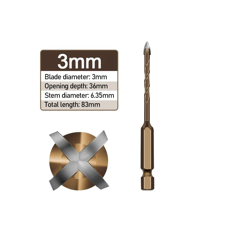 Granite Tiles Cross Tile Bits Glass Ceramic Concrete Hole Opener Alloy 1/4" Hex Shank 3-12mm Drill Bits For Ceramics
Granite Tiles Cross Tile Bits Glass Ceramic Concrete Hole Opener Alloy 1/4" Hex Shank 3-12mm Drill Bits For Ceramics