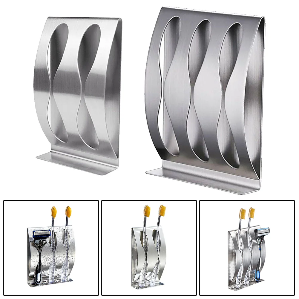 Box Holder Wall Toothbrush Holder Bath Bathroom No Drilling Self-adhesive Silver Stainless Steel Two/ Three Hole Holder
Box Holder Wall Toothbrush Holder Bath Bathroom No Drilling Self-adhesive Silver Stainless Steel Two/ Three Hole Holder