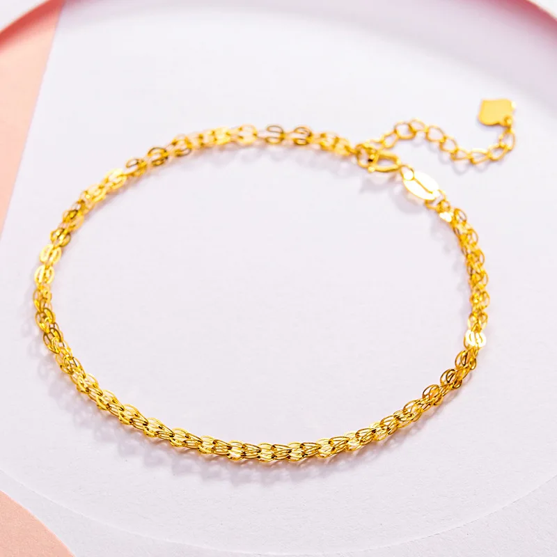 ZHIXI NEW Real 18K Gold Bracelet Pure Solid AU750 Chain Adjustable Fine Jewelry Gifts for Women Luxury Phoenix Tai S597
ZHIXI NEW Real 18K Gold Bracelet Pure Solid AU750 Chain Adjustable Fine Jewelry Gifts for Women Luxury Phoenix Tai S597