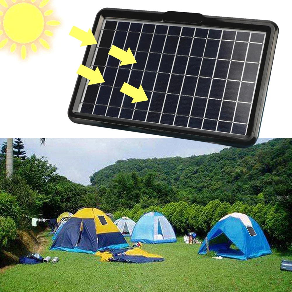 Solar Charger 5V1A 10W Solar Panel Mobile Phone Emergency Charging Board with USB Regulator for Power Bank Outdoor Camping Home
Solar Charger 5V1A 10W Solar Panel Mobile Phone Emergency Charging Board with USB Regulator for Power Bank Outdoor Camping Home