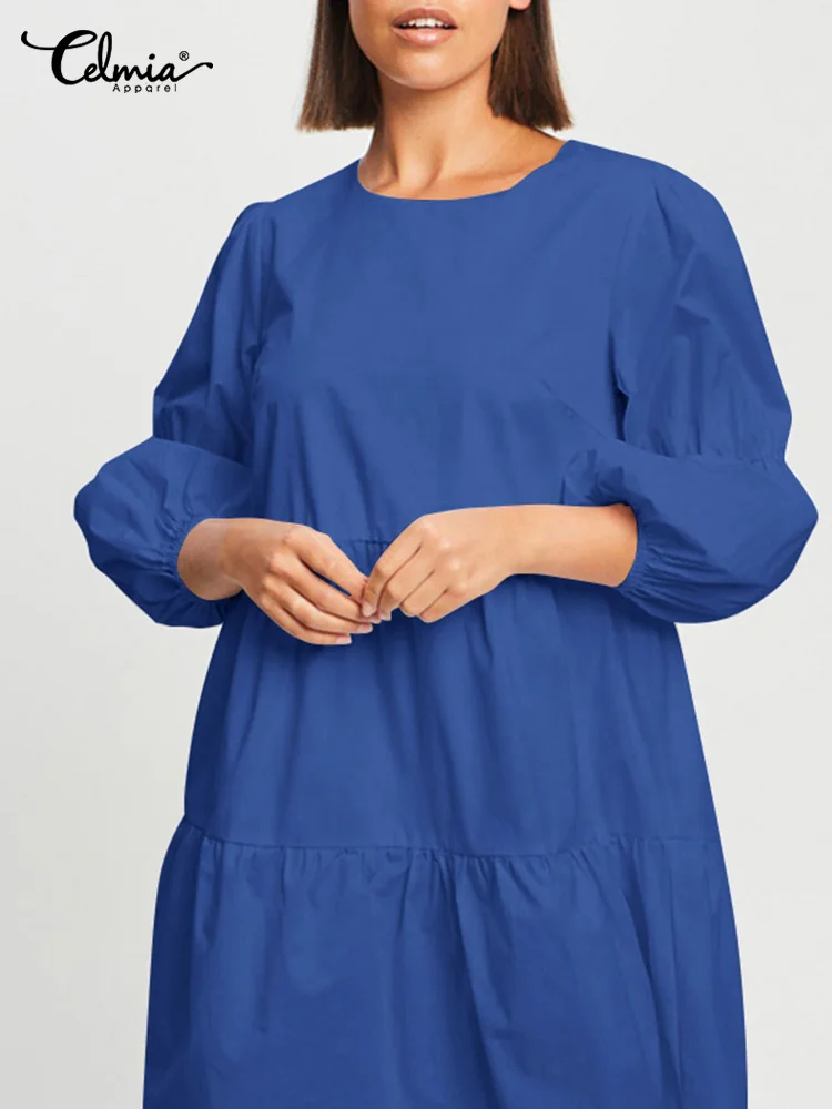 Модное мини-платье Celmia с узелком и пышными рукавами, лето 2022, платье с круглым вырезом, женские плиссированные строченные платья, повседневн...
Модное мини-платье Celmia с узелком и пышными рукавами, лето 2022, платье с круглым вырезом, женские плиссированные строченные платья, повседневн...