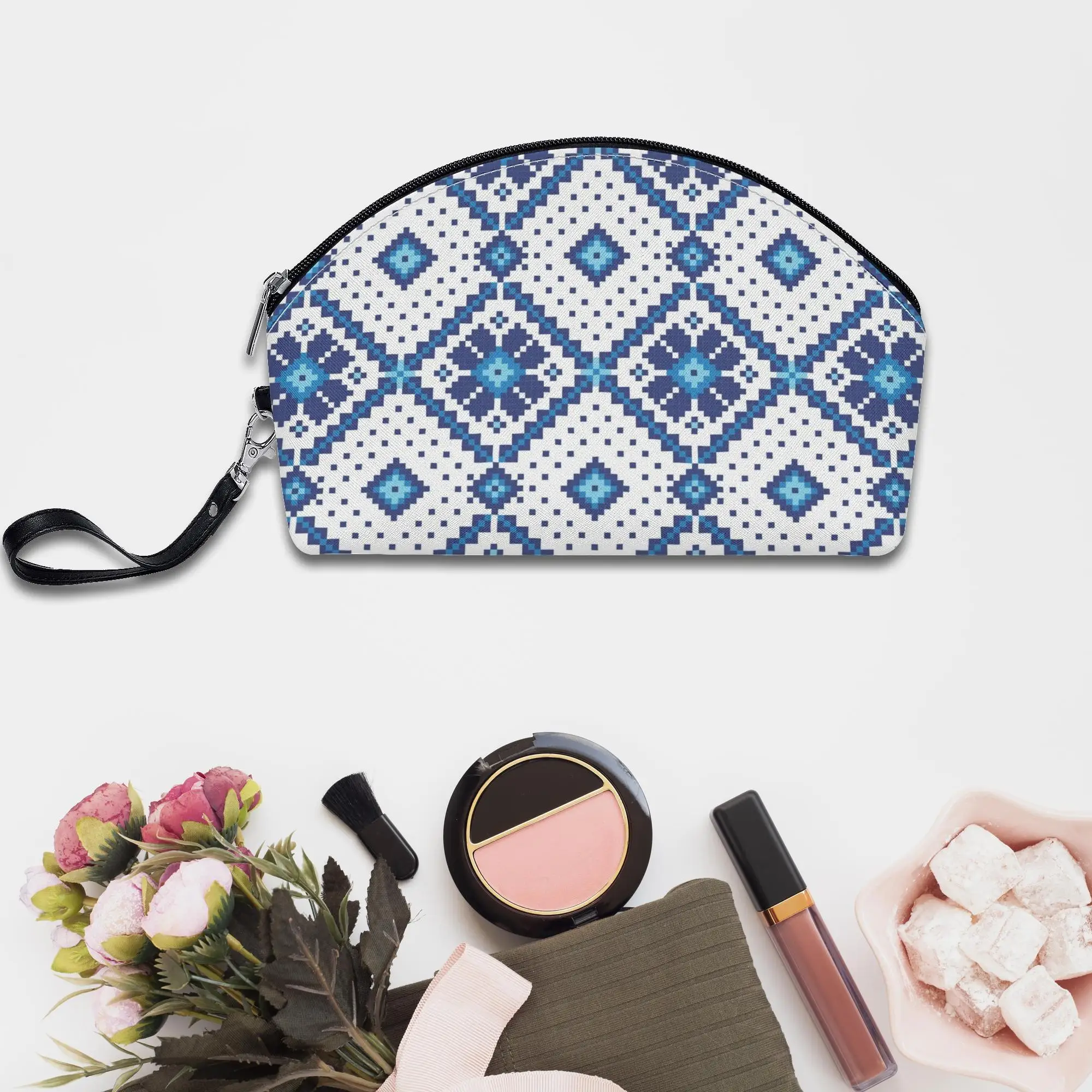 Boho Christmas Mini Faux Leather Women Cosmetic Bag Portable Strap Zipper Makeup Organizer Lady For Travel
Boho Christmas Mini Faux Leather Women Cosmetic Bag Portable Strap Zipper Makeup Organizer Lady For Travel